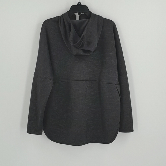 The North Face Hooded Sweatshirt Slacker Full Zip Size Large Gray Fleece Lined - Picture 4 of 14